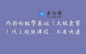 内劲站桩零基础（太极套餐）线上视频课程，不发快递_太极朱亚伦18_00直播