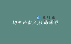 初中语数英拔高课程