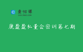 鹿盈盈私董会密训第七期