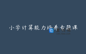 小学计算能力培养专题课