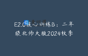 E2.0核心训练B：二年级北师大版2024秋季