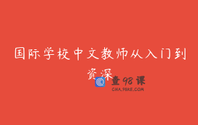 国际学校中文教师从入门到资深