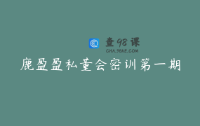 鹿盈盈私董会密训第一期