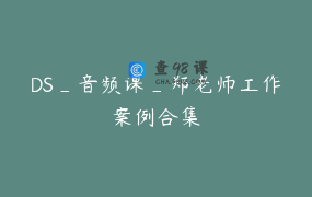 DS_音频课_郑老师工作案例合集