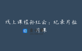 线上课程孙红云：纪录片拉片课