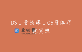 DS_音频课_05身体疗愈冥想