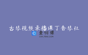 古琴视频录播课丁香琴社