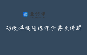 初级弹挑陪练课含要点讲解