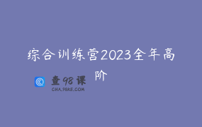 综合训练营2023全年高阶