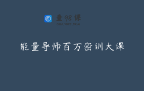能量导师百万密训大课