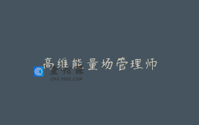 高维能量场管理师