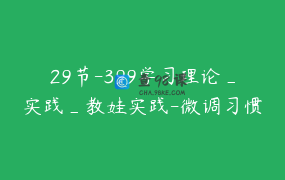 29节-399学习理论_实践_教娃实践-微调习惯，一专多能，文武双全-持续更新 _ 朴素不上班
