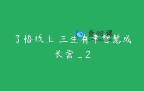 了悟线上 三生有幸智慧成长营_2
