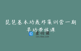 琵琶基本功轰炸集训营一期早功带练课