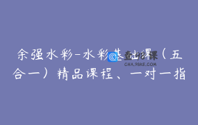 余强水彩-水彩基础课（五合一）精品课程、一对一指导零基础可学_余强-水彩橱窗有网课