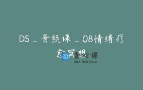 DS_音频课_08情绪疗愈冥想