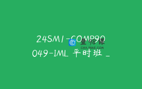 24SM1-COMP90049-IML 平时班_L9