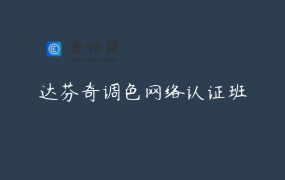 达芬奇调色网络认证班