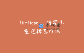 Hi-Hope _特需儿童逻辑思维课