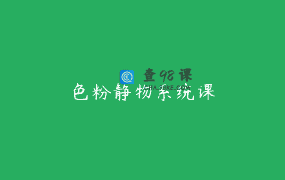 色粉静物系统课