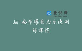Jei-泰拳爆发力系统训练课程