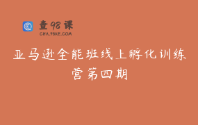 亚马逊全能班线上孵化训练营第四期