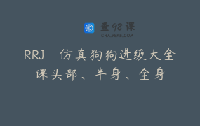 RRJ_仿真狗狗进级大全课头部、半身、全身