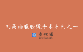 刘高焰腹腔镜手术系列之一