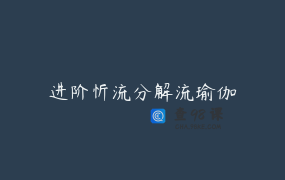 进阶忻流分解流瑜伽