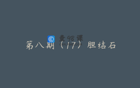 第八期（17）胆结石