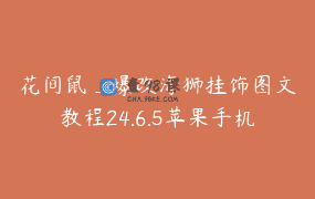 花间鼠_爆改海狮挂饰图文教程24.6.5苹果手机请勿直接购买