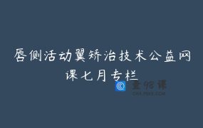 唇侧活动翼矫治技术公益网课七月专栏