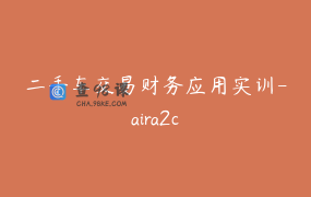 二手车交易财务应用实训-aira2c