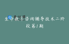 生命数字咨询辅导技术二阶段第1期